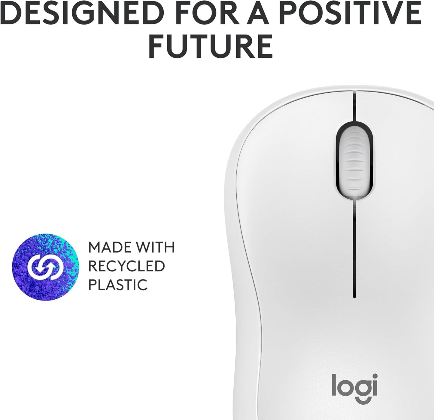 Logitech M185 Wireless Mouse, 2.4GHz with USB Mini Receiver, 12-Month Battery Life, 1000 DPI Optical Tracking, Ambidextrous, Compatible with PC, Mac, Laptop - Black