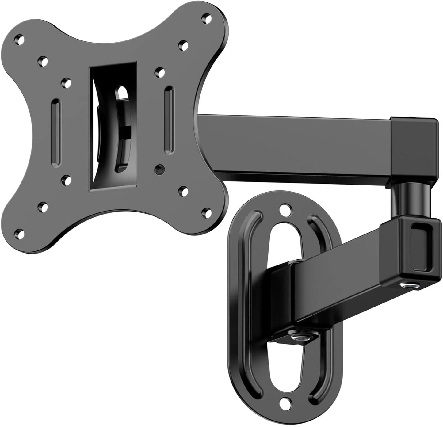 GLWIXY Monitor Wall Mount Most 14-27 inch TVs Computer,Full Motion Wall Mount TV Bracket VESA Up to 100x100mm Max Load 22lbs Fits 15 19 20 22 23 Inch Small Monitor Mount