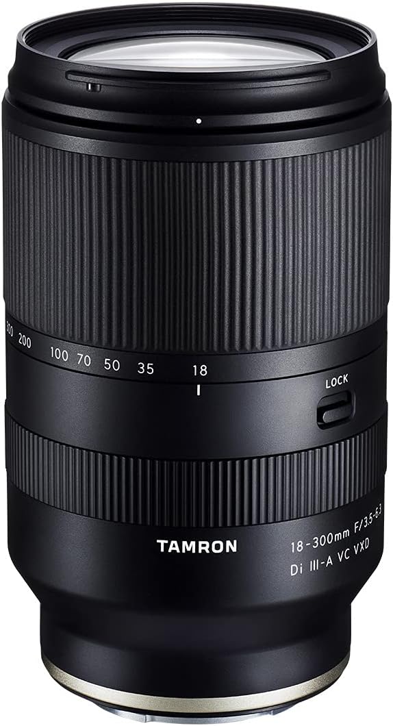 Tamron 18-300mm F/3.5-6.3 Di III-A VC VXD Lens for Sony E APS-C Mirrorless Cameras (6 Year Limited Canadian Warranty for New Lenses Only)