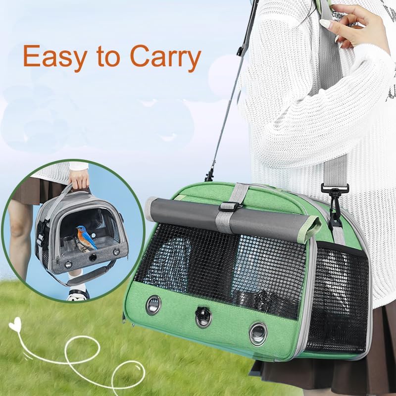 Bird Travel Carrier Bag, Portable Small Bird Parrot Parakeet Carrier