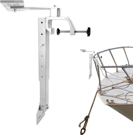 Fish Finder Mounts for Boats - Portable Fish Finder and Depth Finders for Kayaks | Saltwater Fishs Bracket | 360° Rotation Height Adjustment Mount Holder Bracket Boat Kayak Fishing Saltwater Marine |