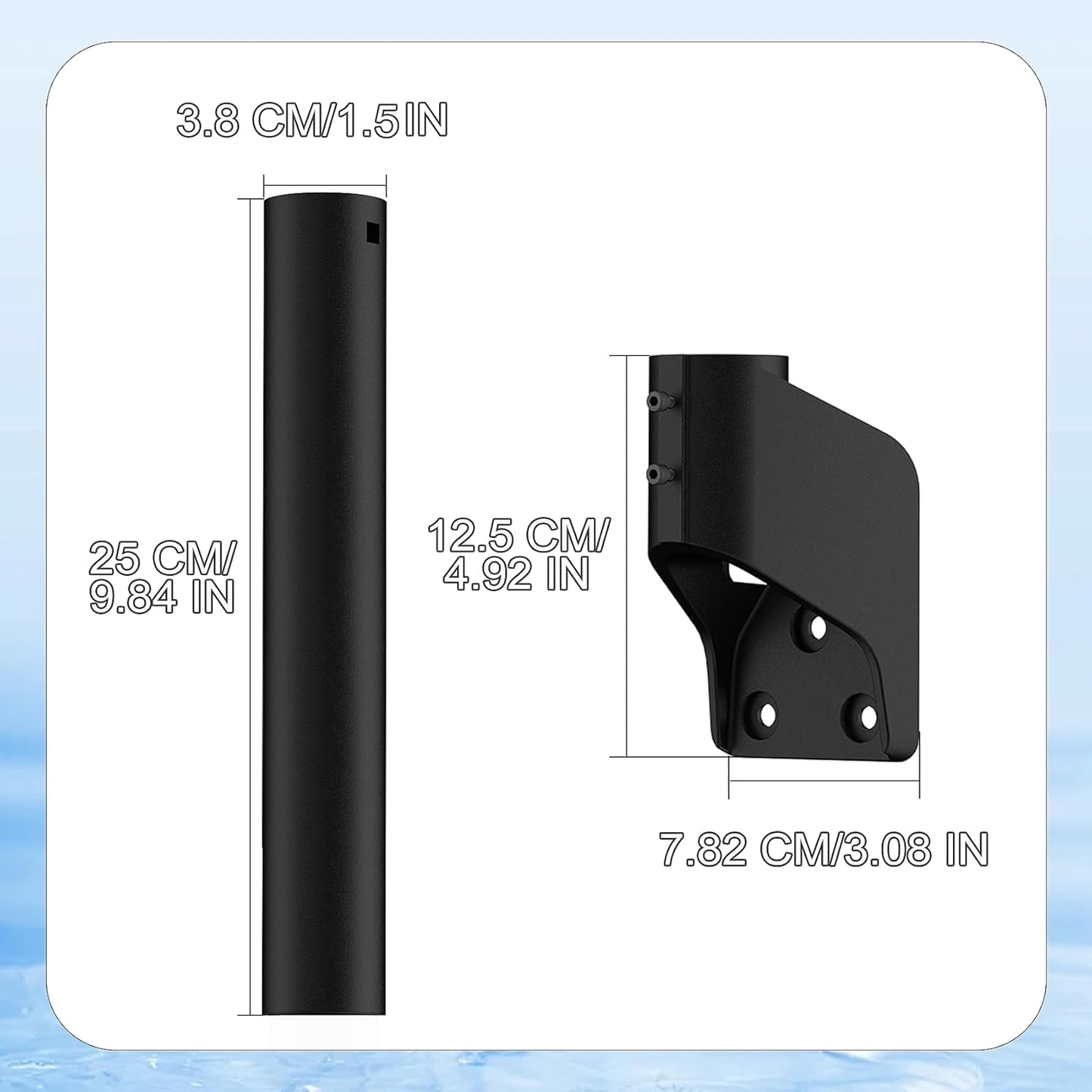 Gen 3 Roof & Wall Mount for Starlink Standard V3 | 360° Rotatable & 20° Adjustable Satellite Dish Mount | Heavy-Duty Aluminum & Steel | Silver