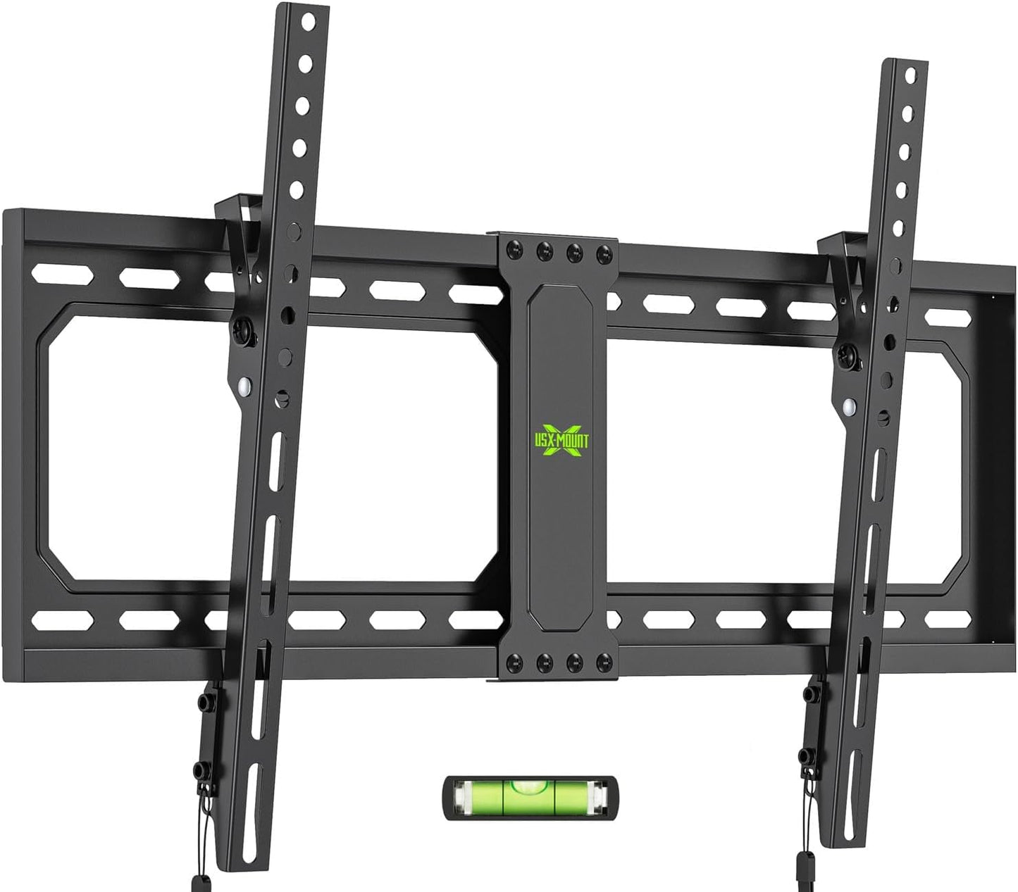 USX MOUNT Tilt TV Wall Mount for 37-82 Inch TVs up to 132 Lbs, Low Profile TV Mount, Flat Wall Mount TV Bracket, Fit 16", 18", 24" Wood Studs, Max VESA 600x400mm, Quick Locked and Release, XTL090
