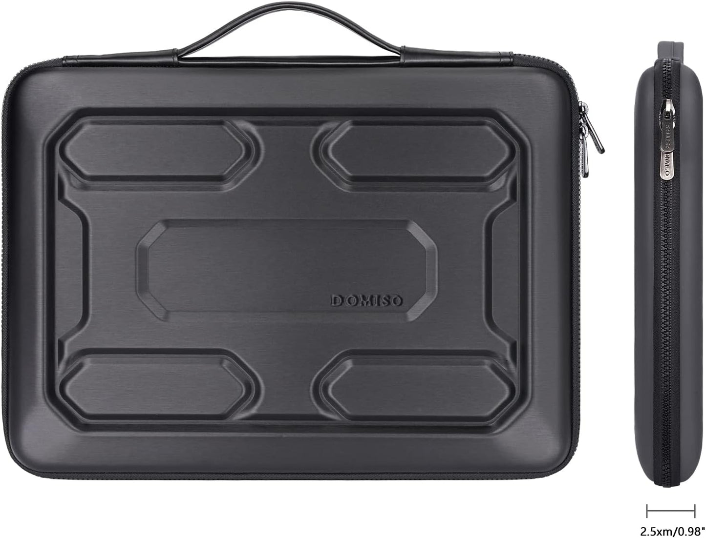 DOMISO 15.6 inch Laptop Sleeve with Handle Protective Shockproof Waterproof EVA Case for 15.6" Yoga 720 IdeaPad 310 320 ThinkPad T570/Legion 5 Gen 6/HP Envy 15/15.6" Notebooks, Dark Blue