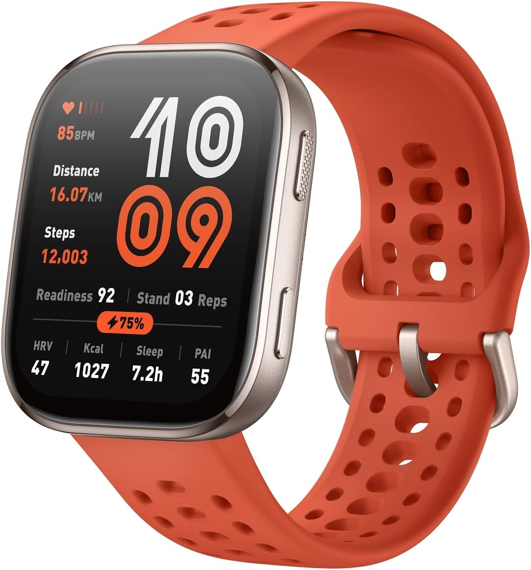 Amazfit Bip 6 Smart Watch 46mm, 14 Day Battery, 1.97" AMOLED Display, GPS & Free Maps, AI, Bluetooth Call & Text, Health, Fitness & Sleep Tracker, 140+ Workout Modes, 5 ATM Water-Resistance, Blush
