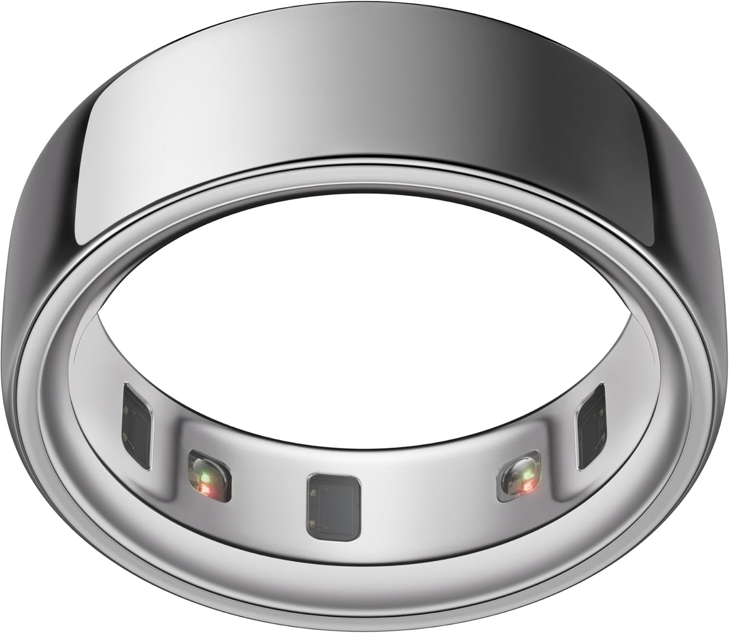 Oura Ring 4 - Silver - Size 8 - Smart Ring - Size First with Oura Ring 4 Sizing Kit - Sleep Tracking Wearable - Heart Rate - Fitness Tracker - Up to 8 Days of Battery Life