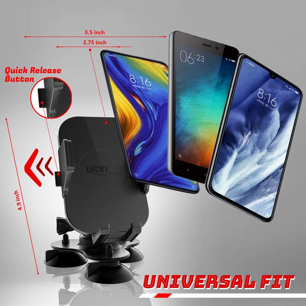 LUCKY Universal Electronic Fish Finder Mount Marine Phone Ball Mount Fishing for Boat Canoe Kayak Truck Car