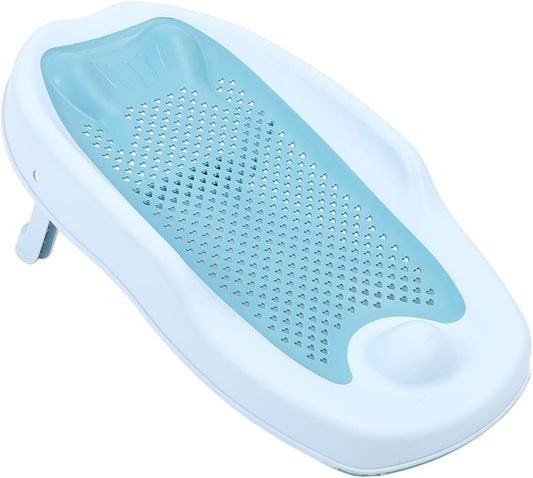 Baby Bath Support Portable Infant Bathtub Soft Back Curve Security Blue Newborn Bathtub Support Infant Bathtub Support Foldable Baby Bathtub Support Baby Shower Support Baby