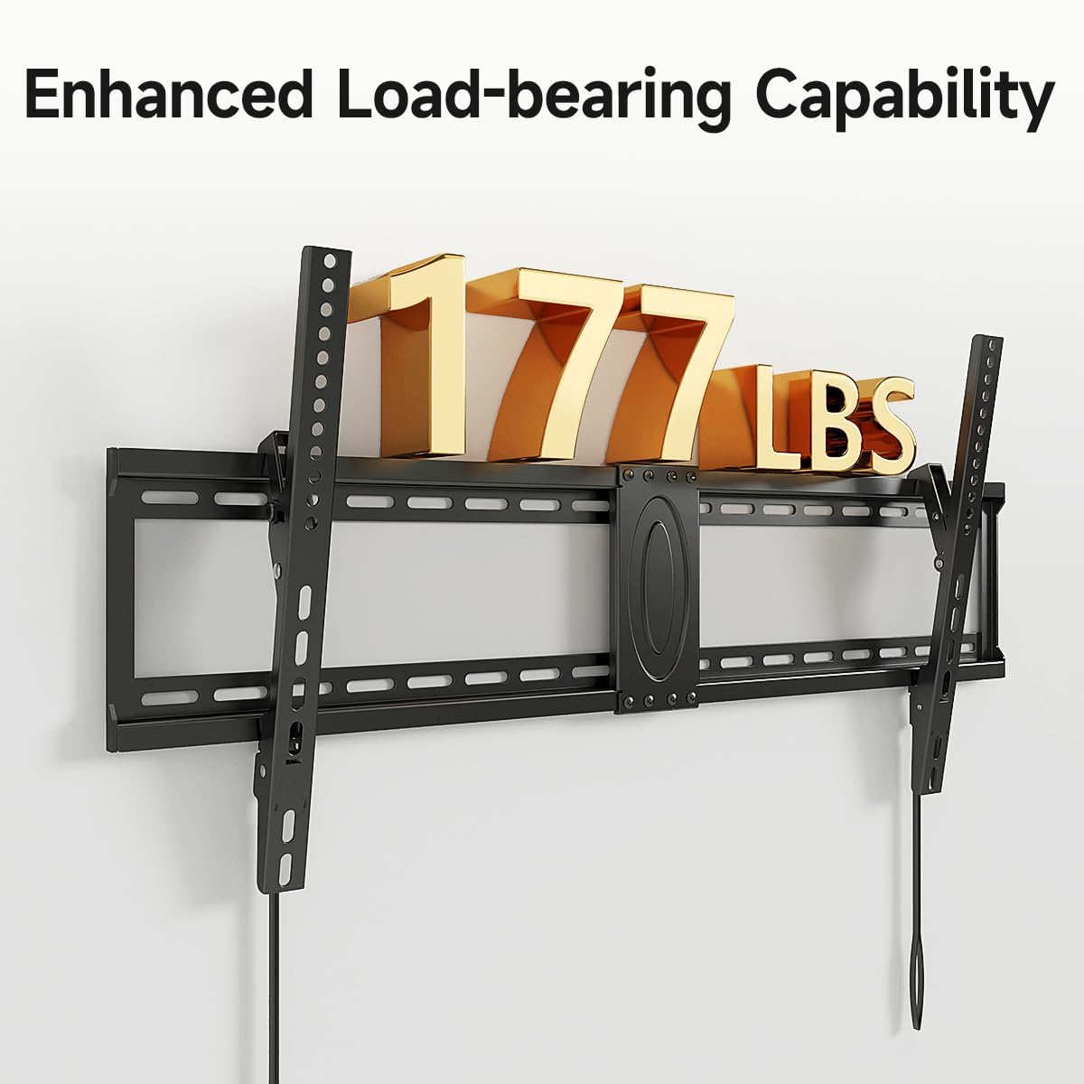 Suptek Tilt TV Wall Mount Bracket for Most 26-60 inch LED, LCD and Plasma TV, Mount with Max 400x400mm VESA and 99lbs Loading Capacity, Fits Studs 16" Apart, Low Profile with Bubble Level
