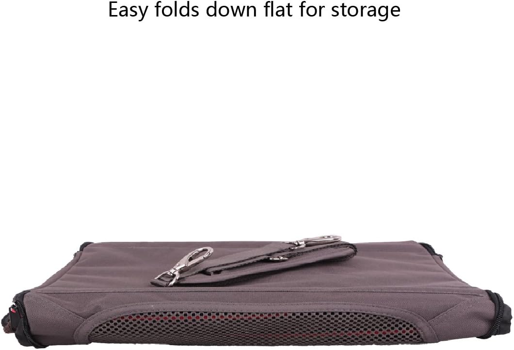 Petsfit Expandable Cat Dog Carrier Airline Approved, 17" L x 11" W x 11" H Soft-Sided Portable Pet Travel Carrier for Kitten, Puppy, Removable Soft Plush Mat and Pockets, Auto-Locking Zippers