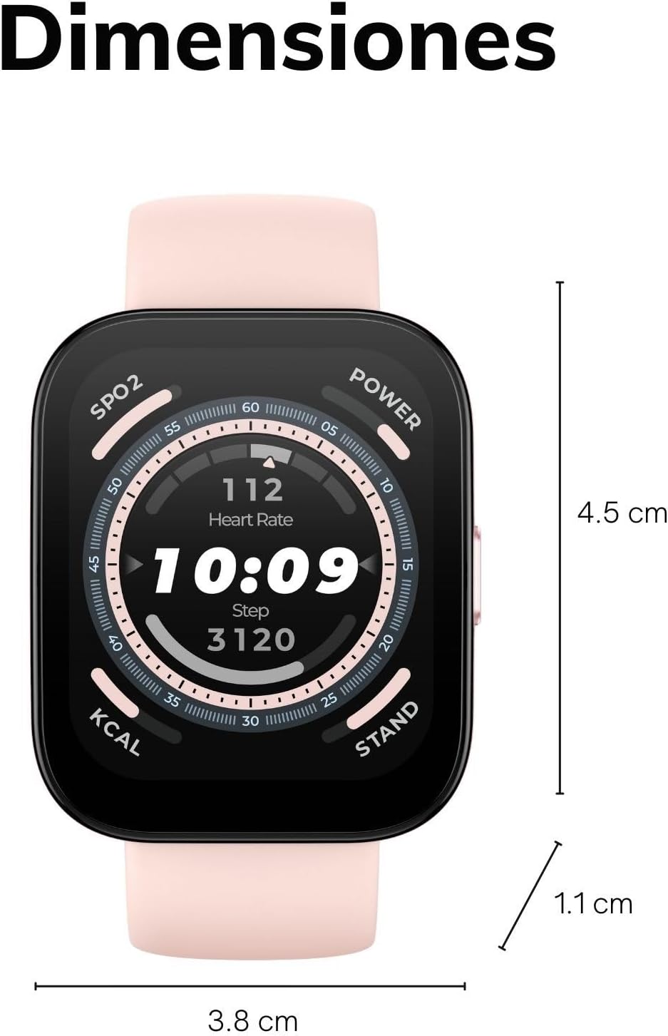 Amazfit Bip 5 Smart Watch Health & Fitness Tracker for Men Women, GPS, Alexa Built-In, Bluetooth Phone Calls, 10-Day Battery, 24H Heart Rate Sleep Monitoring, for Android & iPhone, White