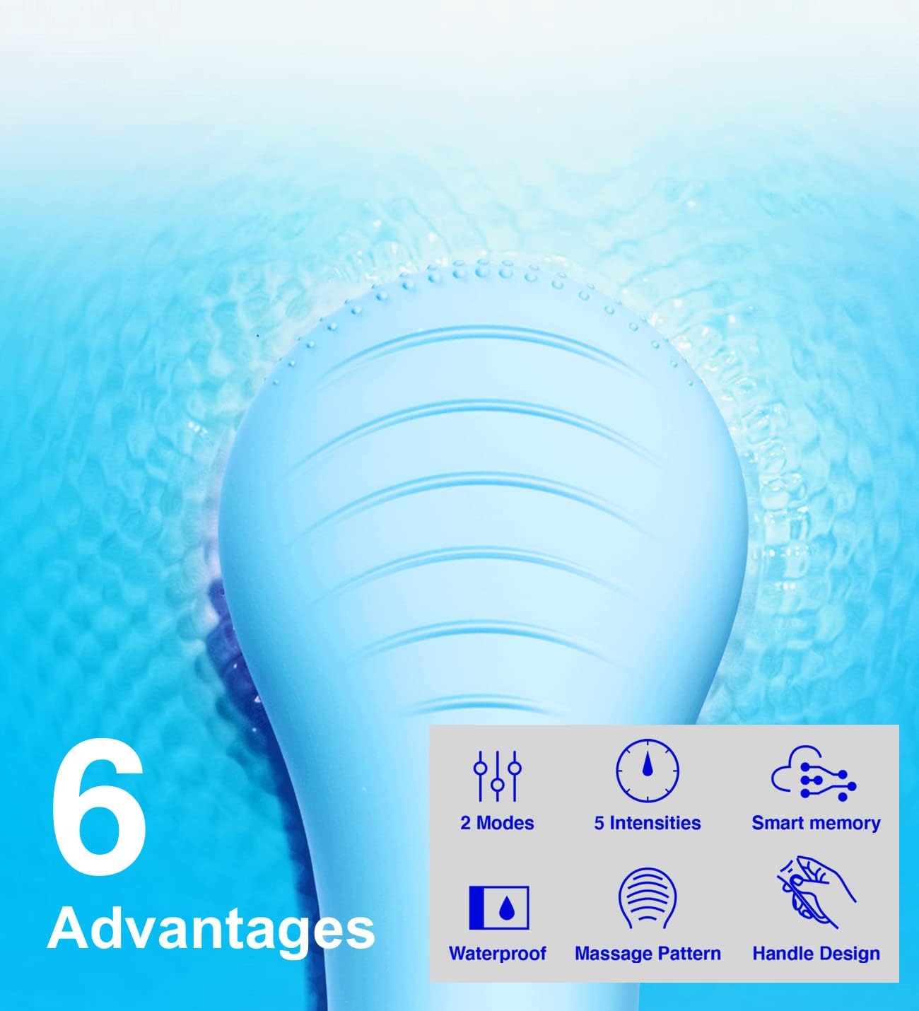 Några Coola Facial Cleansing Brush, Waterproof Electric Face Cleansing Brush Device for Deep Cleaning|Gentle Exfoliating|Massaging,Rechargeable Silicone Skin Wash Machine with Magnet Charger