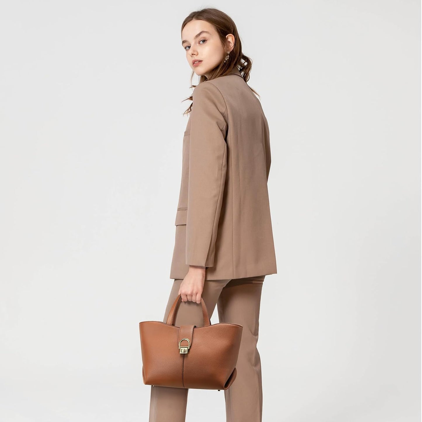 Leather Handbag for Women Tote bag Boho Purses and Handbags with Zipper Crossbody Bag Big shoulder handbag