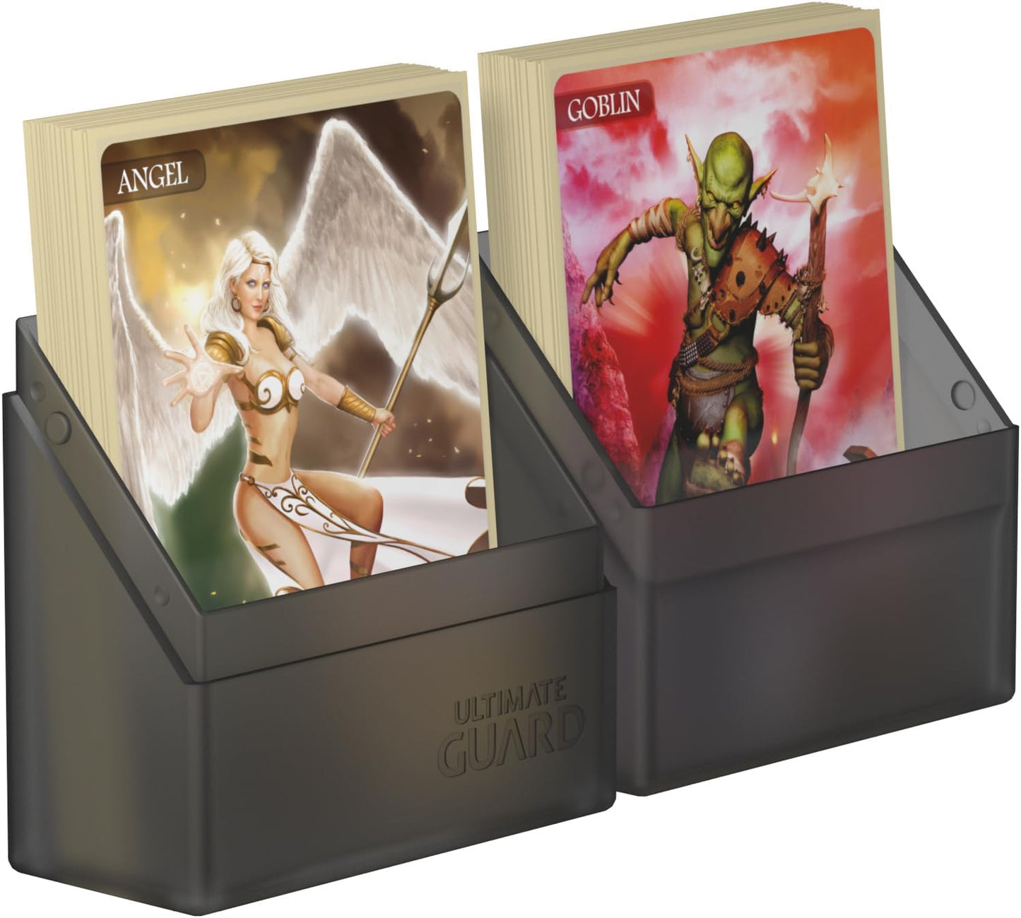 Ultimate Guard Boulder 100+ Classic, Deck Case for 100 Double-Sleeved TCG Cards, Onyx, Secure & Durable Storage for Trading Card Games, Soft-Touch Finish