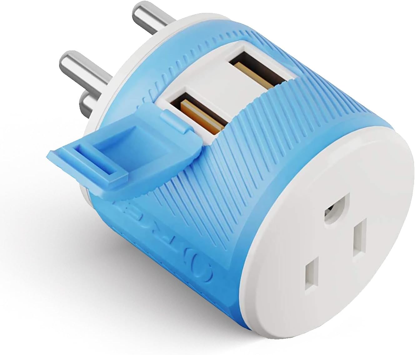 OREI South Africa, Botswana, Namibia Travel Plug Adapter with Dual USB - USA Input - Type M (U2U-10L), Will work with Cell Phones, Camera, Laptop, Tablets, iPad, iPhone