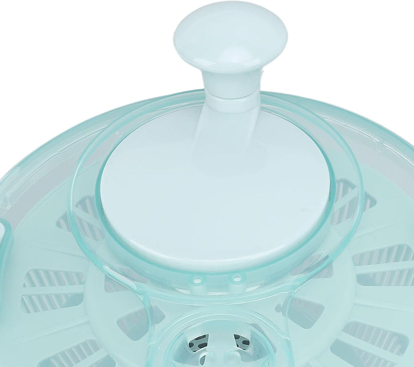 Salad Spinner, 5L Capacity Fast One Handed Manual Lettuce Spinner Salad Spinner Small with Non Slip Base for Vegetable Fruit Lettuce