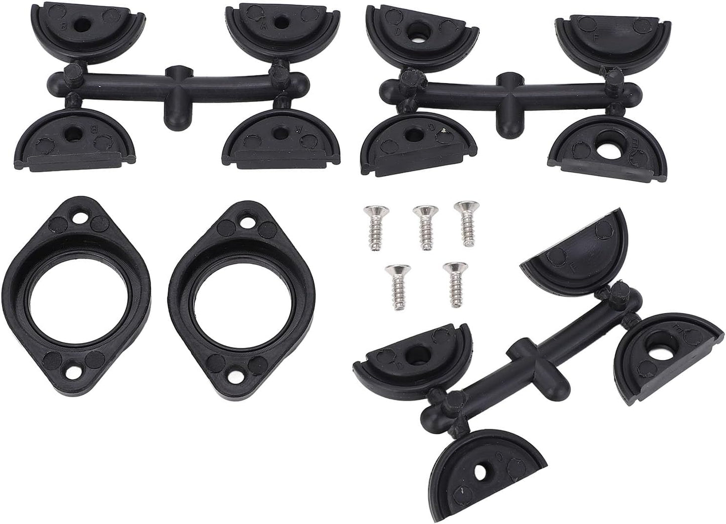 10PCS Through Hull Wiring Kit Kayak Fishing Accessories Universal Fit High Toughness for Fish Finder Motors Lighting Kits Removable Pod