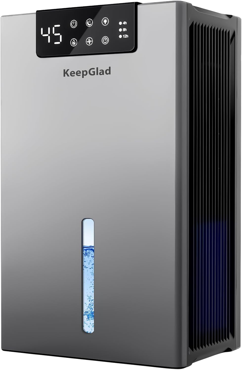 KeepGlad Dehumidifier, 1000Sq.Ft for Home, 98 OZ Dehumidifier for Basement, Quiet Dehumidifiers for Bedroom, Bathroom, RV. Dehumidifiers with Humidity Display, Drain Hose, Auto Shut-Off, Timer, White