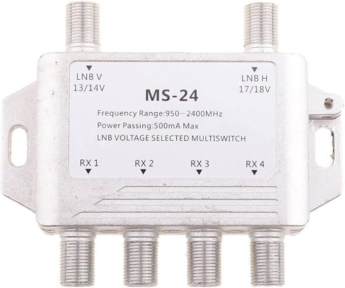 2x4 FTA TV LNB Switch 2 LNB 4 Receiver