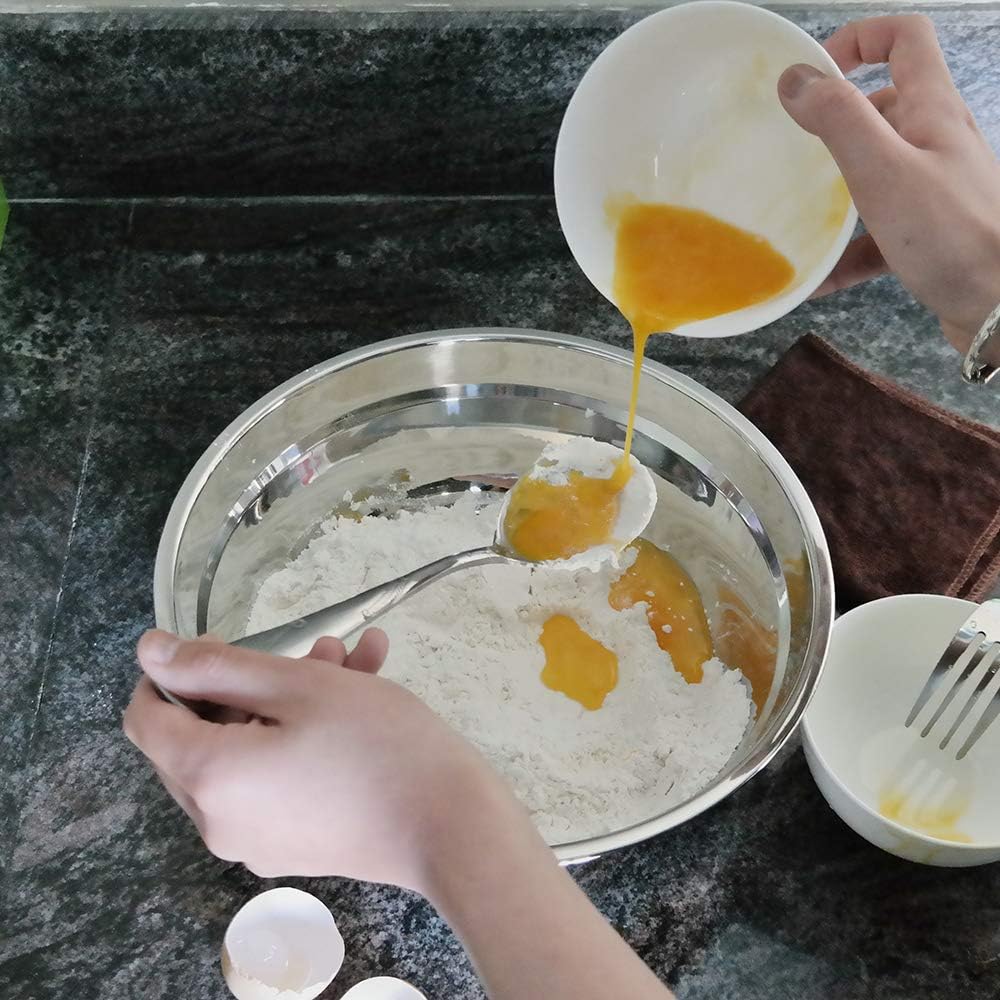 Kekow Large Stainless Steel Mixing Bowls, Serving Bowl, Set of 4