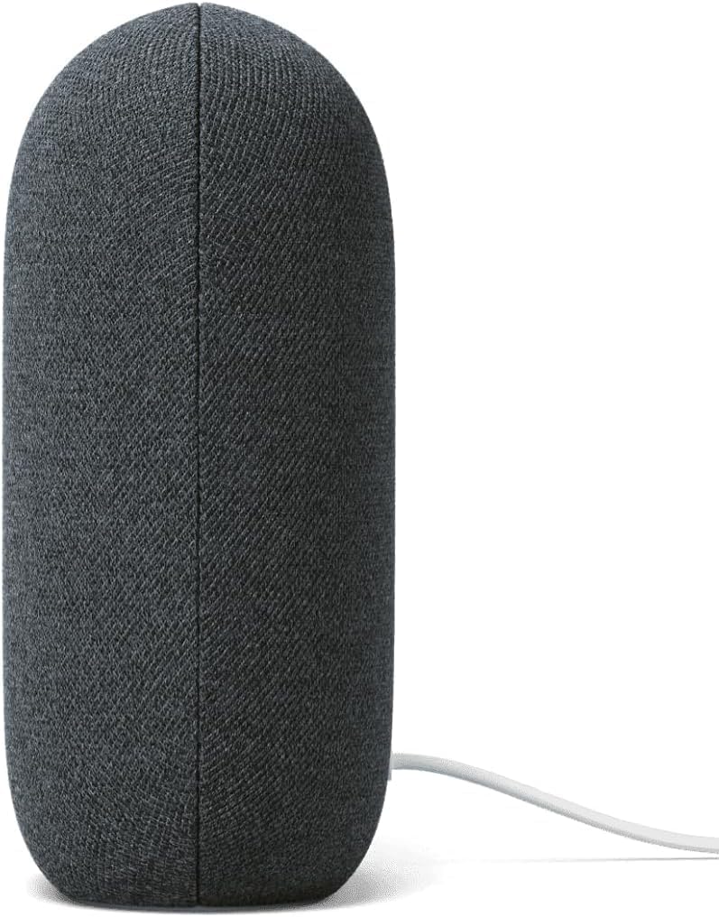Google Voice Bluetooth Speaker - Wireless Music Streaming, Powerful Sound, Built-in Assistant, Wi-Fi and Bluetooth Connection, Smart Home Control, Stereo Pairing (Charcoal)