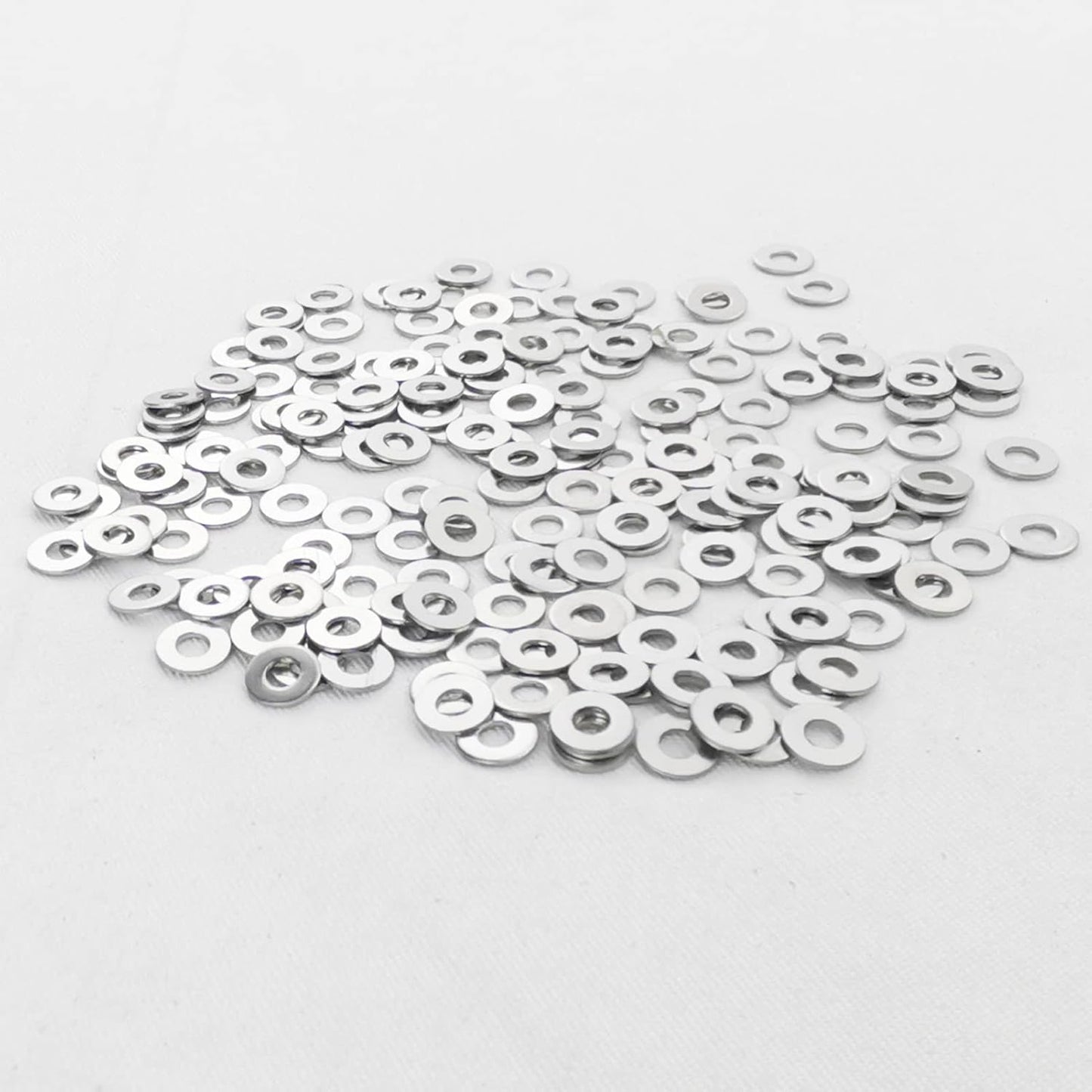 Fajoeda M6 Flat Washers 120Pcs M6 304 Stainless Steel Flat Washer for Bolts Screws, M6 x 12 mm x 1.5 mm
