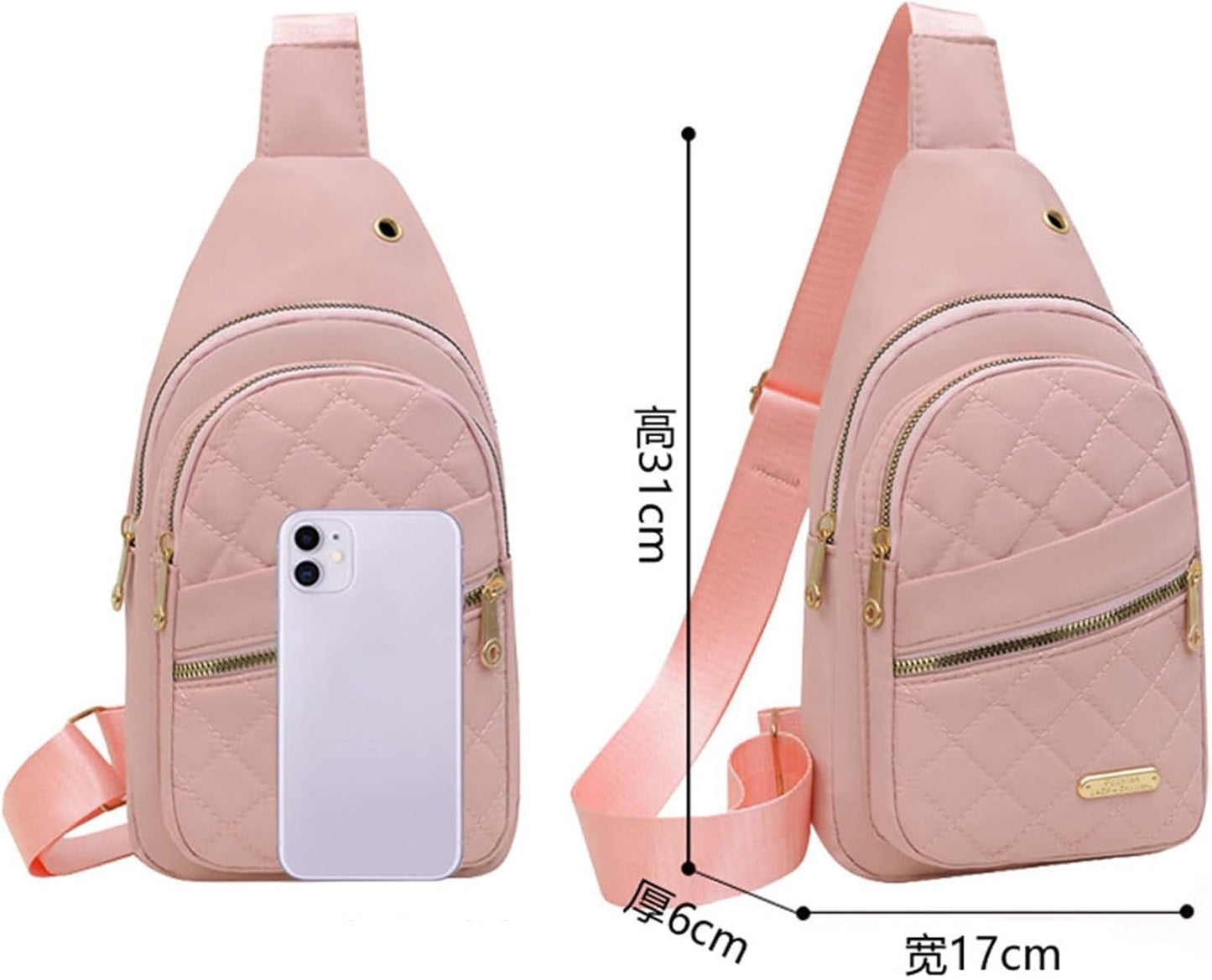 Purilite Select | Sling Crossbody Bag | Trendy Chest Bag for Women & Men | Travel Shoulder Chest Purse with Convertible Strap