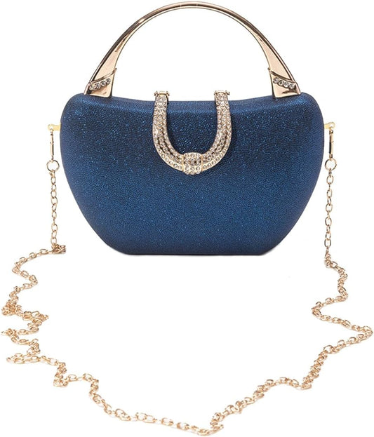 CORIOS Sequin Clutch Bag for Women Rhinestone Evening Bag Sparkly Crystal Handbag Bridal Wedding Purse Glitter Shoulder Bag