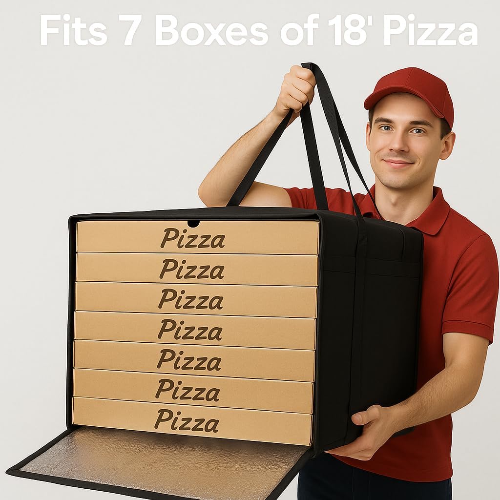 Purilite Select™ Insulated Food Delivery Bag – Extra Large Thermal Carrier for Hot & Cold Food Transport