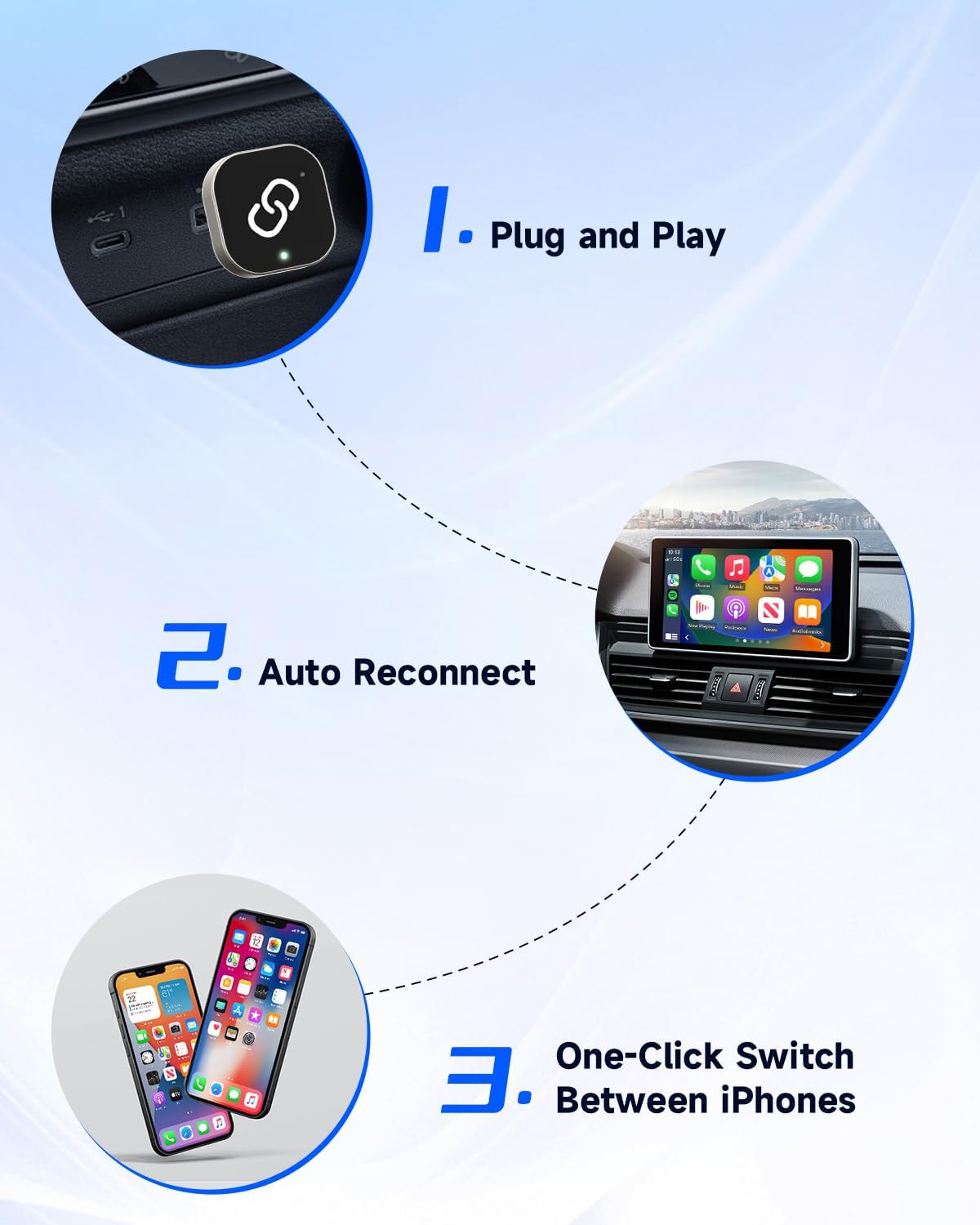 Purilite Select Wireless CarPlay Adapter