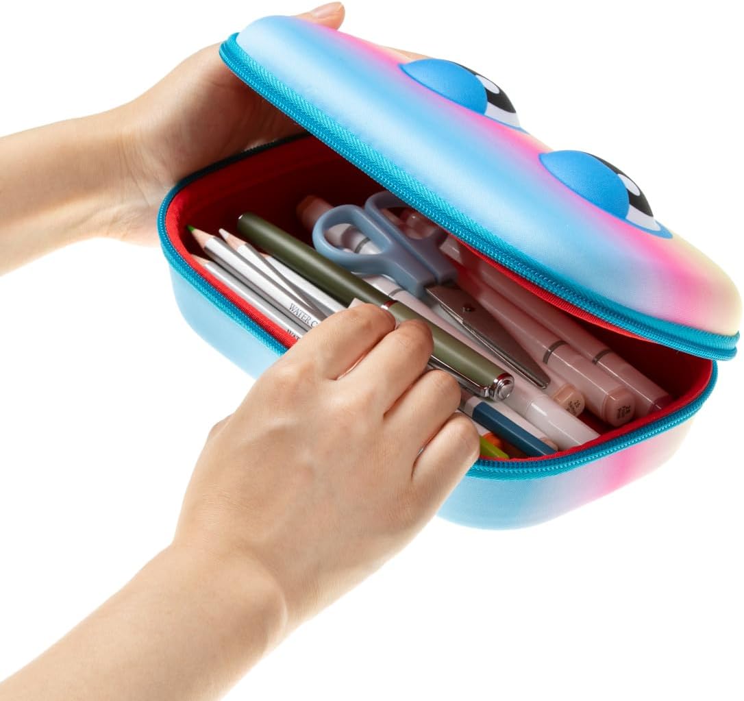 ZIPIT Beast Pencil Box for Kids | Pencil Case for School | Organizer Pencil Bag | Large Capacity Pencil Pouch (Red)