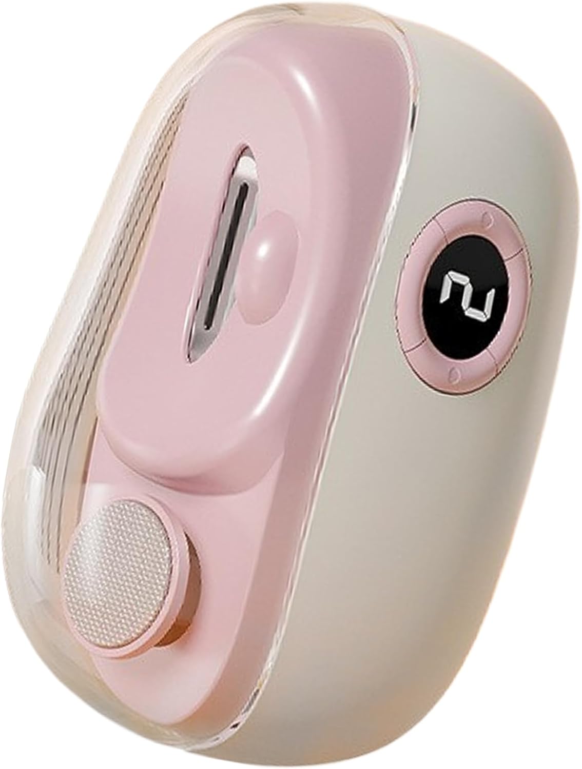 Electric Nail Clippers for Seniors - Automatic Nail Clipper | USB Rechargeable Fingernail Trimmer | LED Nail Clippers with 3-Speed Settings & Scraps Storage for Travel Home