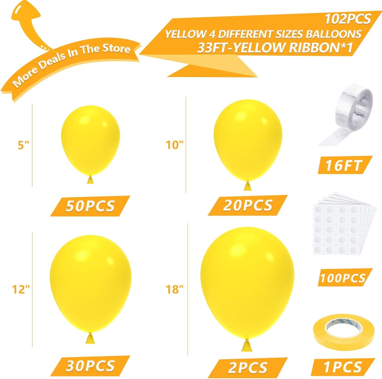 Gold Metallic Chrome Latex Balloon Arch Kit, 102PCS 18In 12In 10In 5In Arch Garland For Festival Picnic, Engagement, Wedding, Birthday Party, Gold Theme Anniversary Decoration With 33FT Ribbon