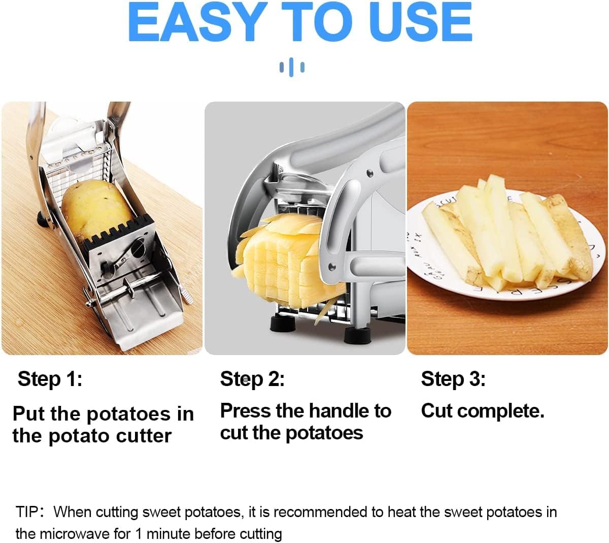 Purilite Select Stainless Steel French Fry Cutter