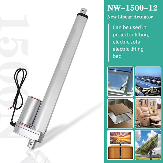 ECO-WORTHY Heavy Duty 330lbs Solar Tracker Linear Actuator Multi-Function (12V, 14")