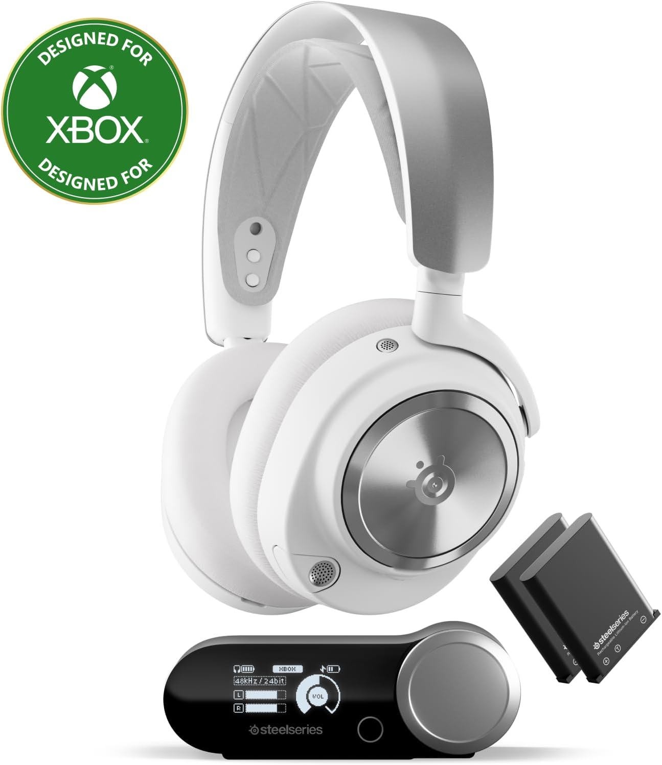 NEW SteelSeries Arctis Nova Pro Wireless Multi-System Gaming Headset - Premium Hi-Fi Drivers - Active Noise Cancellation - Infinity Power System - ClearCast Gen 2 Mic - PC, PS5/PS4, Switch, Mobile