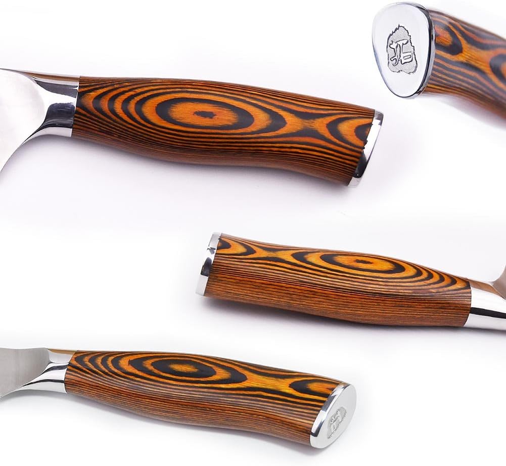 TUO Boning Knife - Razor Sharp Fillet Knife - High Carbon German Stainless Steel Kitchen Cutlery - Pakkawood Handle - Luxurious Gift Box Included - 7 inch - Fiery Phoenix Series
