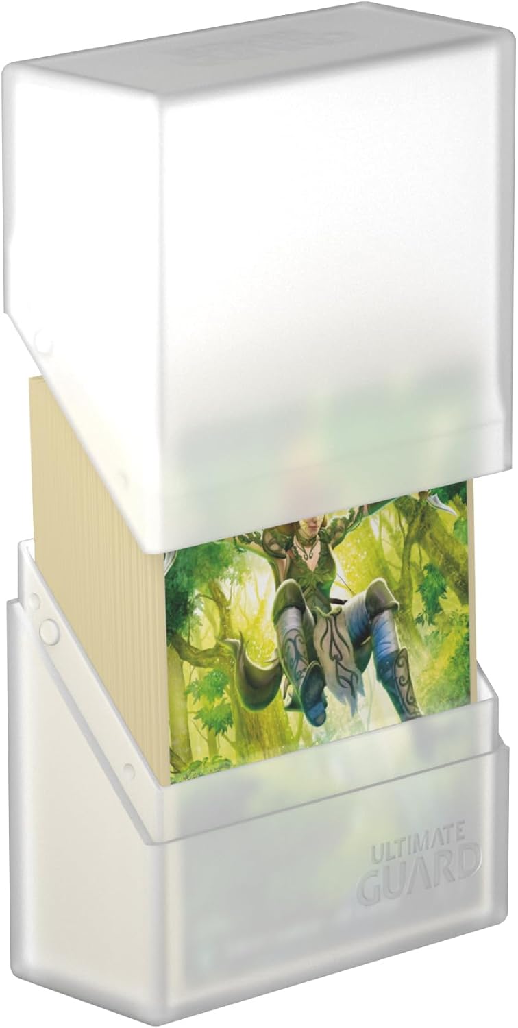 Ultimate Guard Boulder 100+ Classic, Deck Case for 100 Double-Sleeved TCG Cards, Onyx, Secure & Durable Storage for Trading Card Games, Soft-Touch Finish
