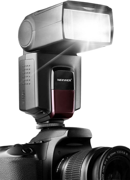 NEEWER TT560 Flash Speedlite with M/S1/S2 Mode, Manual Universal Single Contact Speedlight Compatible with Canon Nikon Panasonic Olympus Pentax Sony DSLR & Mirrorless Cameras with Standard Hot Shoe - PuriLite