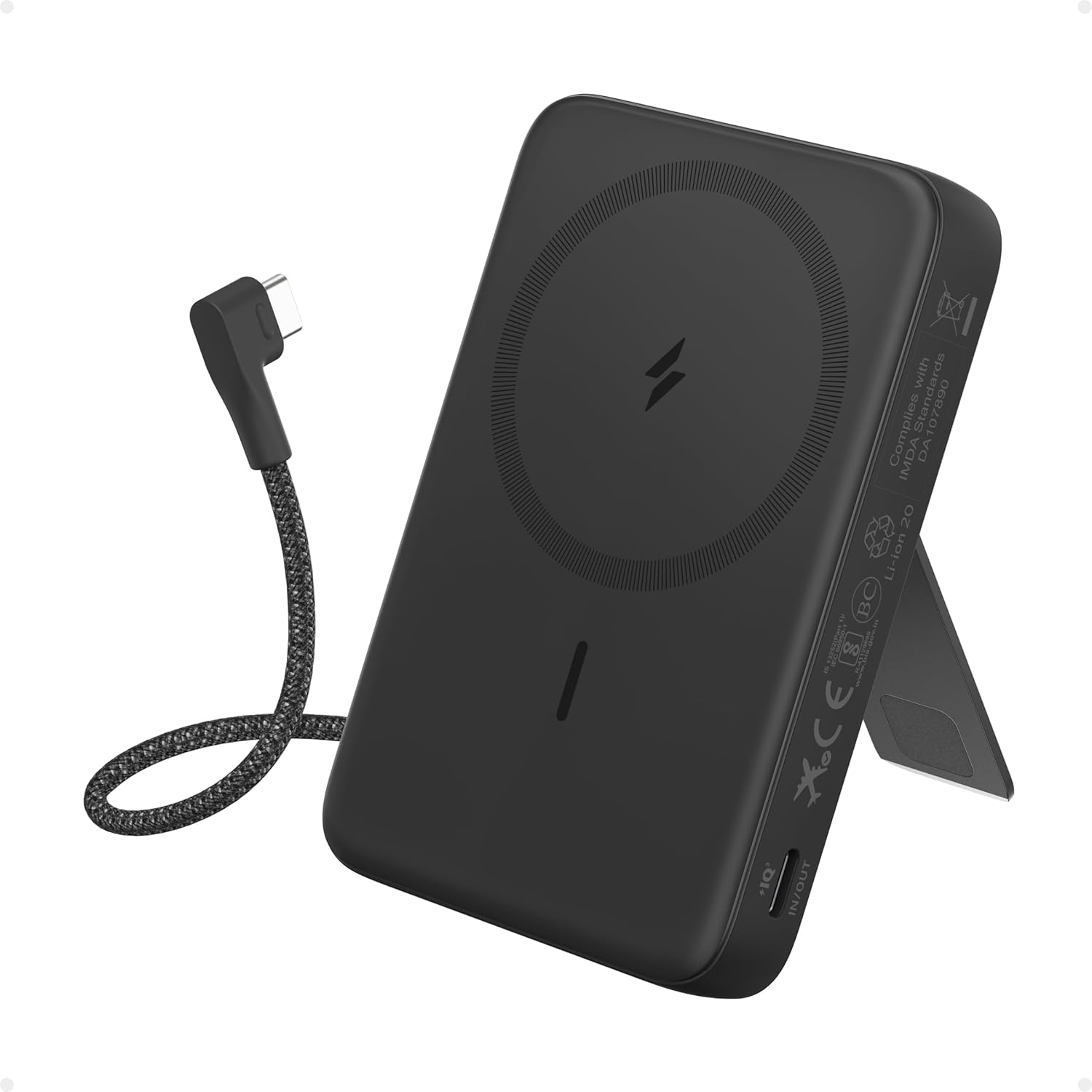 Anker Zolo Magnetic Power Bank, 10,000mAh Wireless Portable Charger wi –  PuriLite