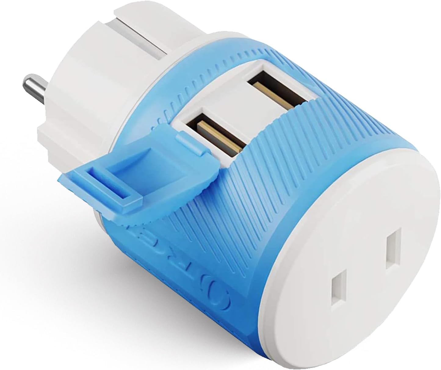 OREI South Africa, Botswana, Namibia Travel Plug Adapter with Dual USB - USA Input - Type M (U2U-10L), Will work with Cell Phones, Camera, Laptop, Tablets, iPad, iPhone