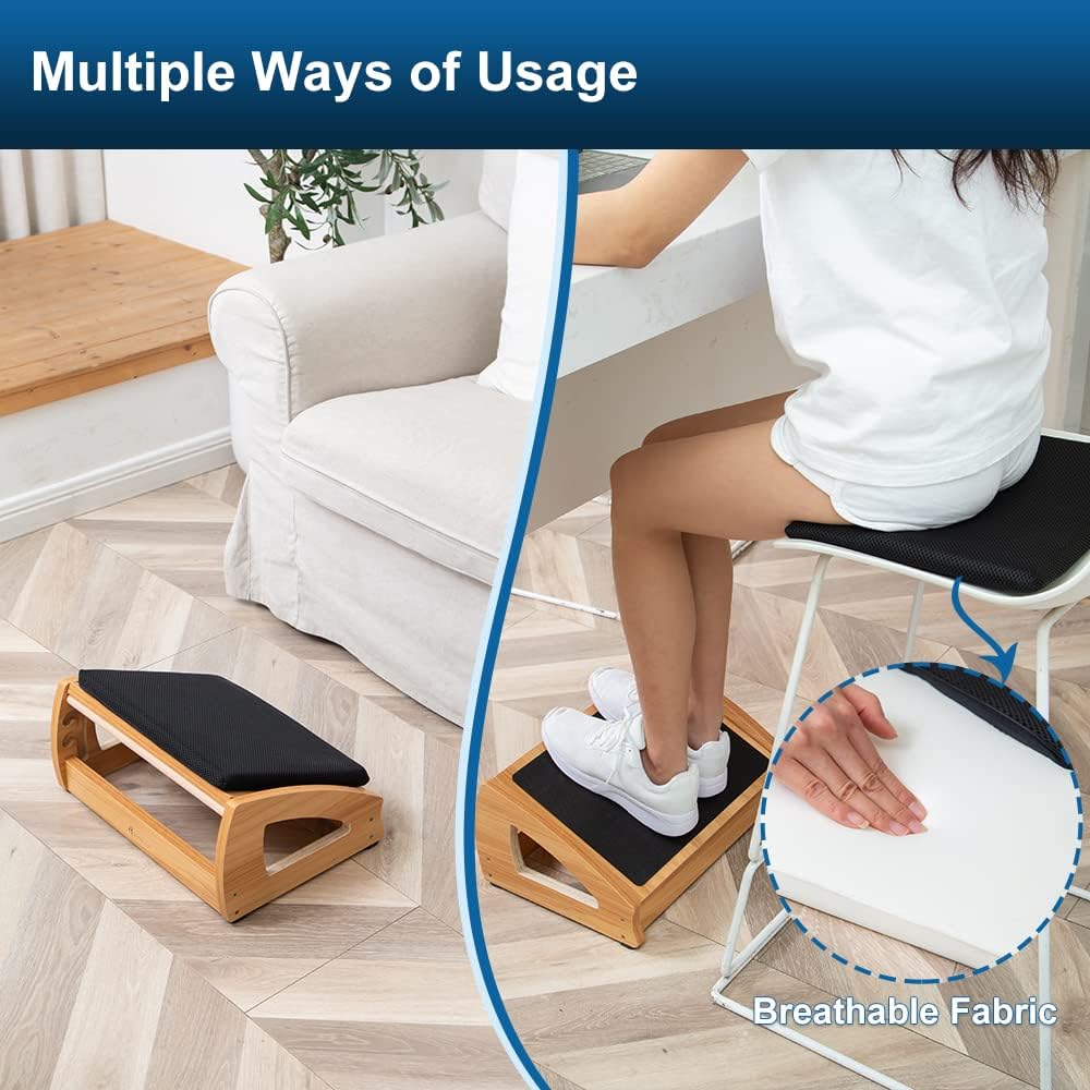 Purilite Select Adjustable Under Desk Footrest