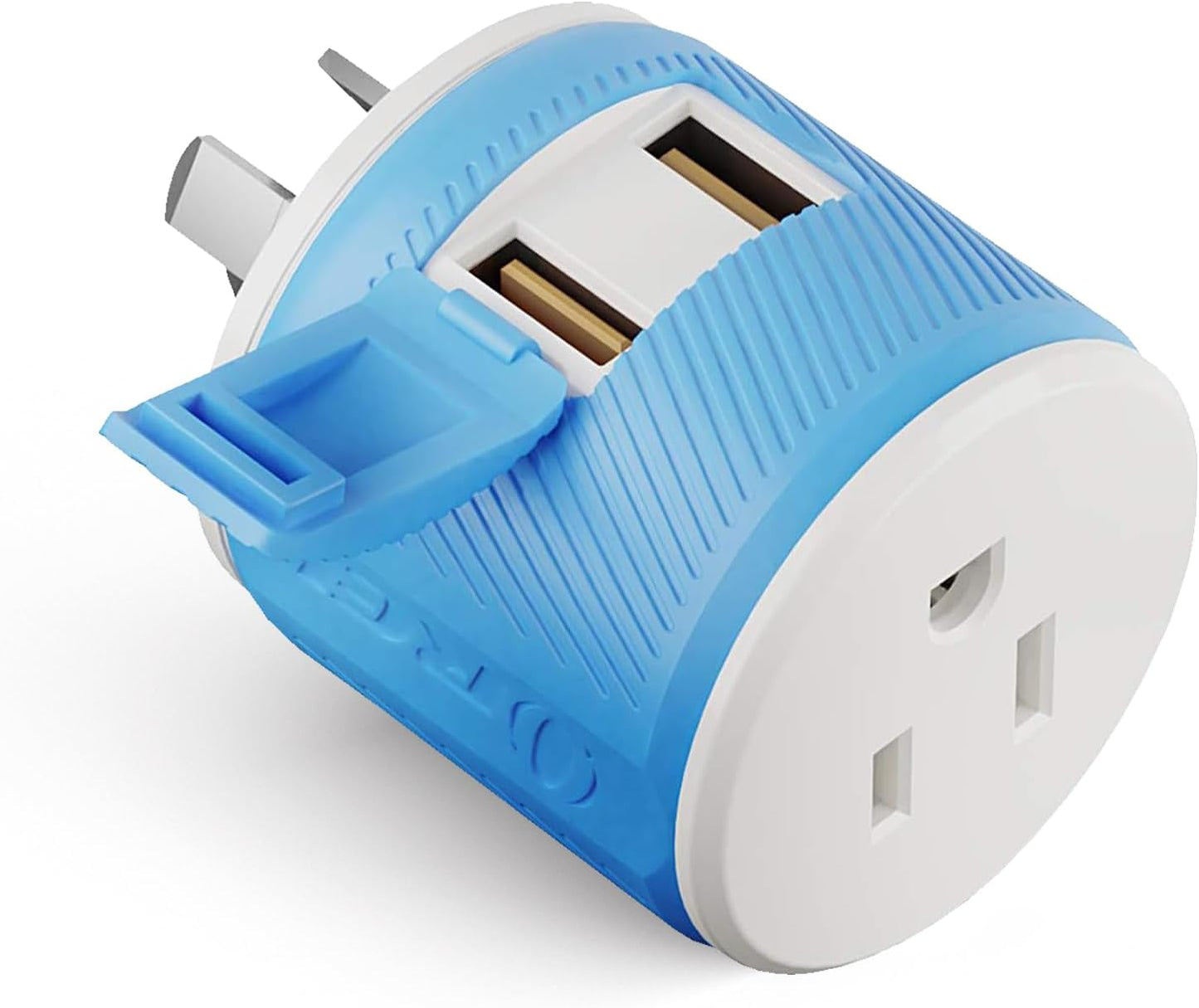 OREI South Africa, Botswana, Namibia Travel Plug Adapter with Dual USB - USA Input - Type M (U2U-10L), Will work with Cell Phones, Camera, Laptop, Tablets, iPad, iPhone