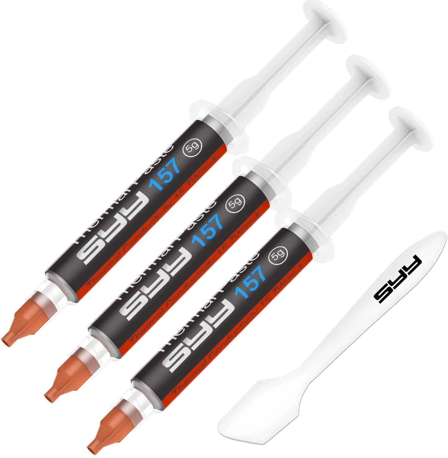 Thermal Paste, SYY 4G with Toolkit CPU Paste Thermal Compound Paste Heatsink for IC/Processor/CPU/All Coolers, Carbon Based High Performance, Thermal Interface Material