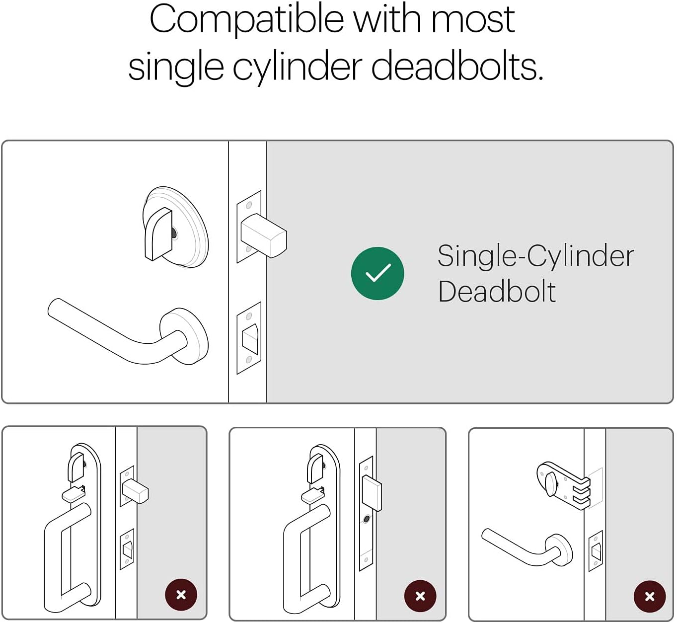 August Home, Silver Wi-Fi Connected Smart Keyless Entry Door Lock, Electronic Door Lock Fits Your Existing Deadbolt in Minutes, AUG-SL05-M01-S01