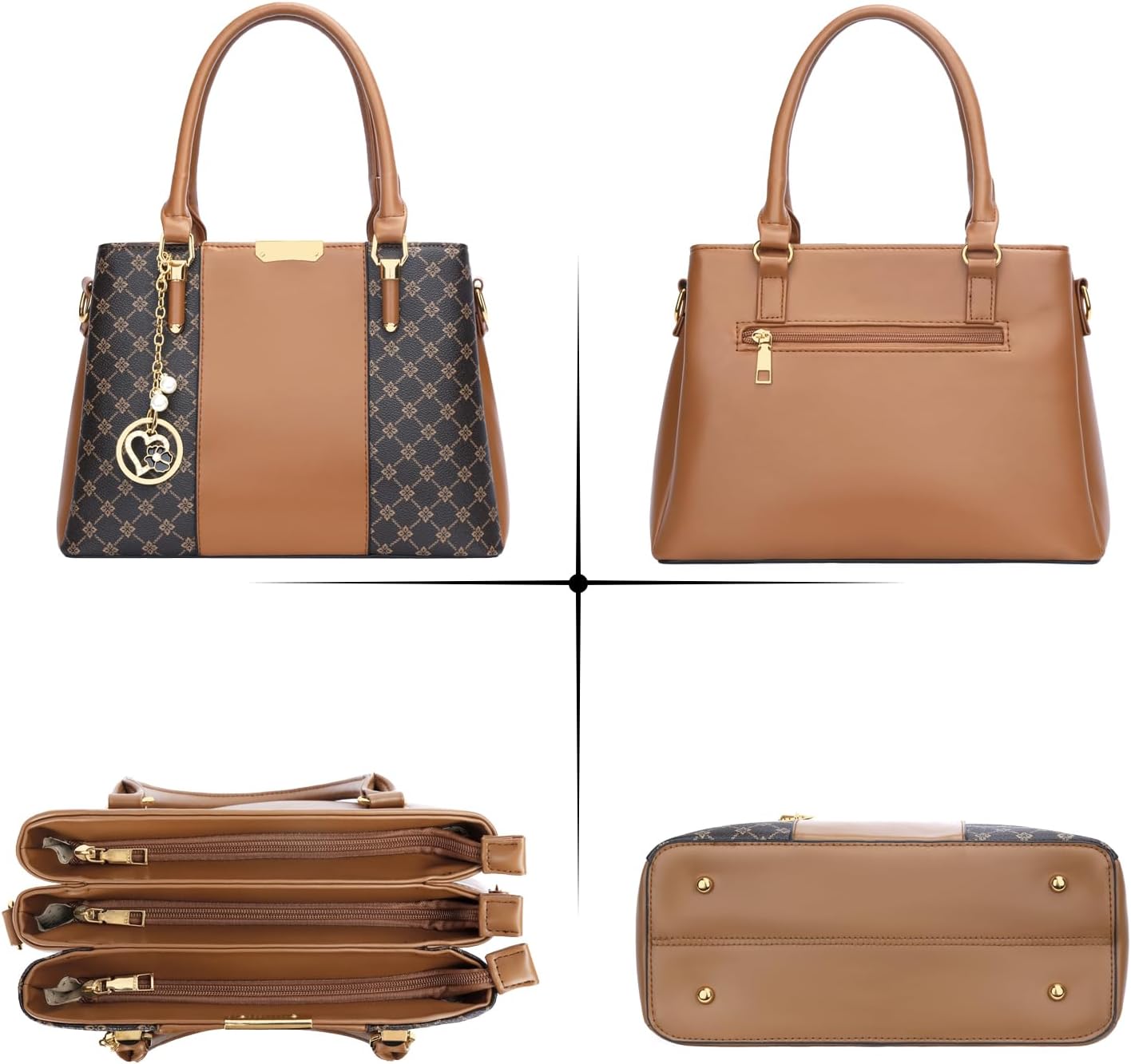 KKXIU Trendy Tote Bag for Women Lightweight Oxford Big Capacity Shoulder Purses and Handbags