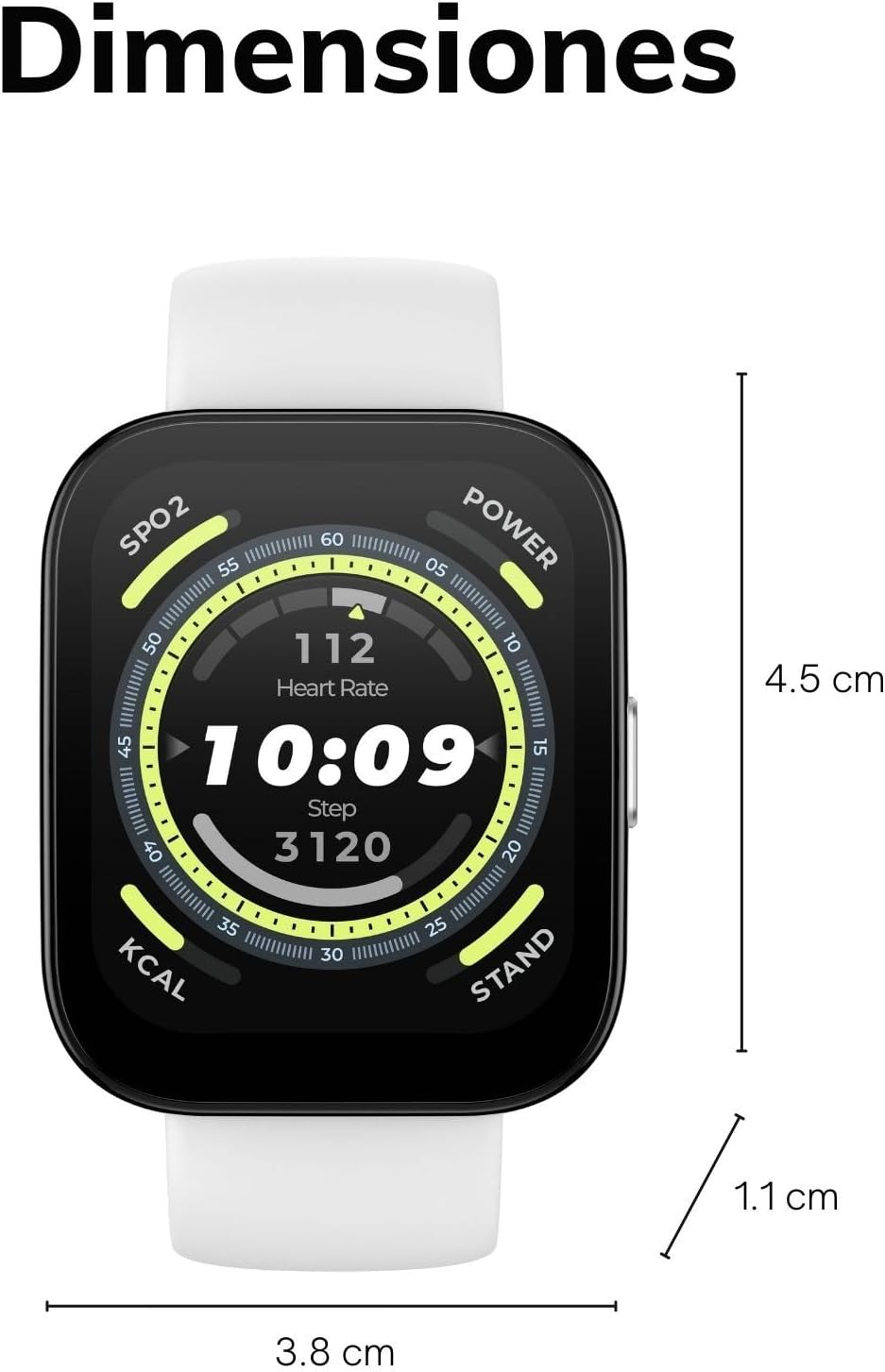 Amazfit Bip 5 Smart Watch Health & Fitness Tracker for Men Women, GPS, Alexa Built-In, Bluetooth Phone Calls, 10-Day Battery, 24H Heart Rate Sleep Monitoring, for Android & iPhone, White