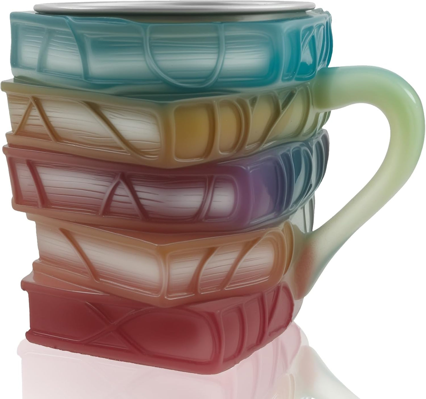 Purilite Select Hand-Painted Glass Book Mug