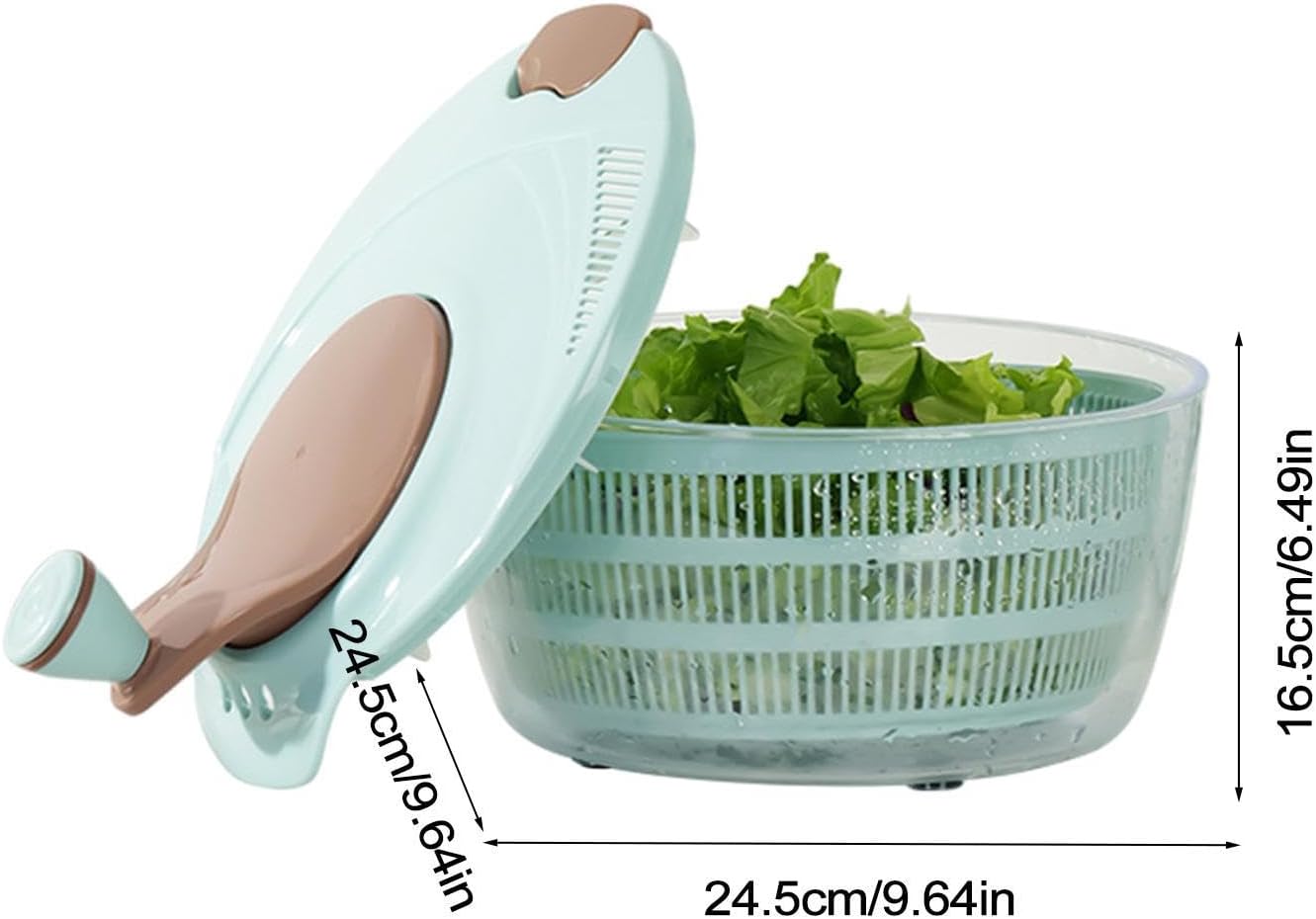 Salad Spin Washer Dryer,Quick and Easy Multi-Use Lettuce Spinner,Vegetable Dryer,Fruit Washer for Washing Fruits