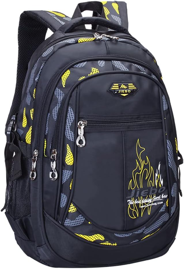 Blue-Camouflage Backpacks for Boys School Elementary, Camouflage Boys School Bags Capacity Bookbags